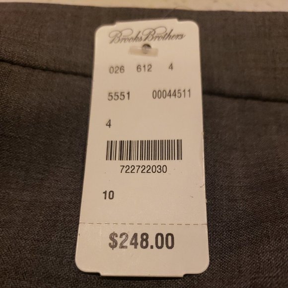 Brooks Brothers Pencil Skirt wrap Gray Size 10 NWT wool blend - Picture 2 of 9